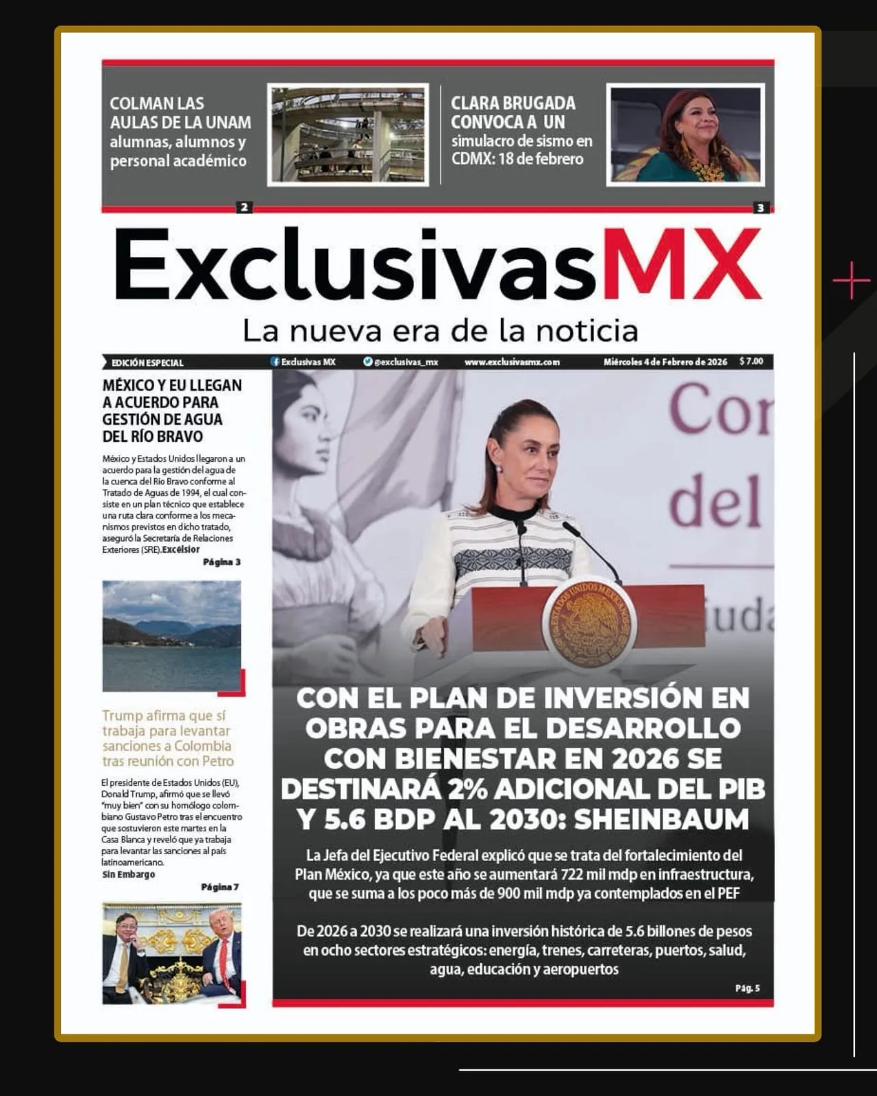 PORTADA MÉXICO 4 FEBRERO